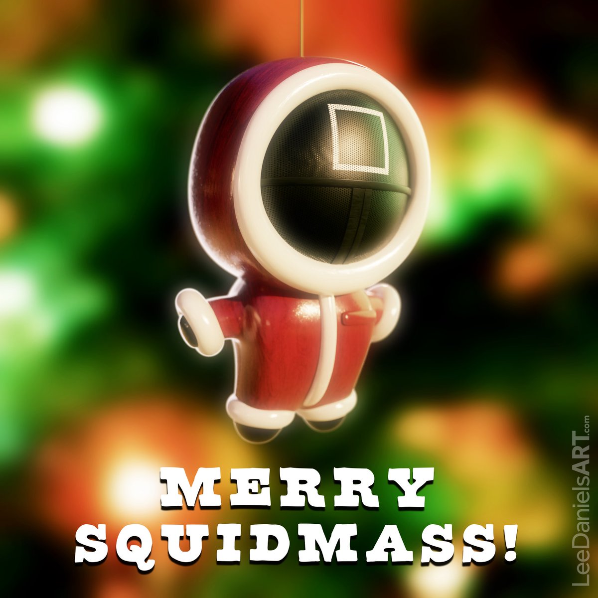 I’m a bit late to the party for Squid Game memes, so thought I’d balance that by being too early for Xmas ones.
Modelled and Rendered in Blender.

Merry Squidmass! 🎅🏻

#squidgame #christmas #blender #blender3d #blendercommunity #blenderrender #blendercycles