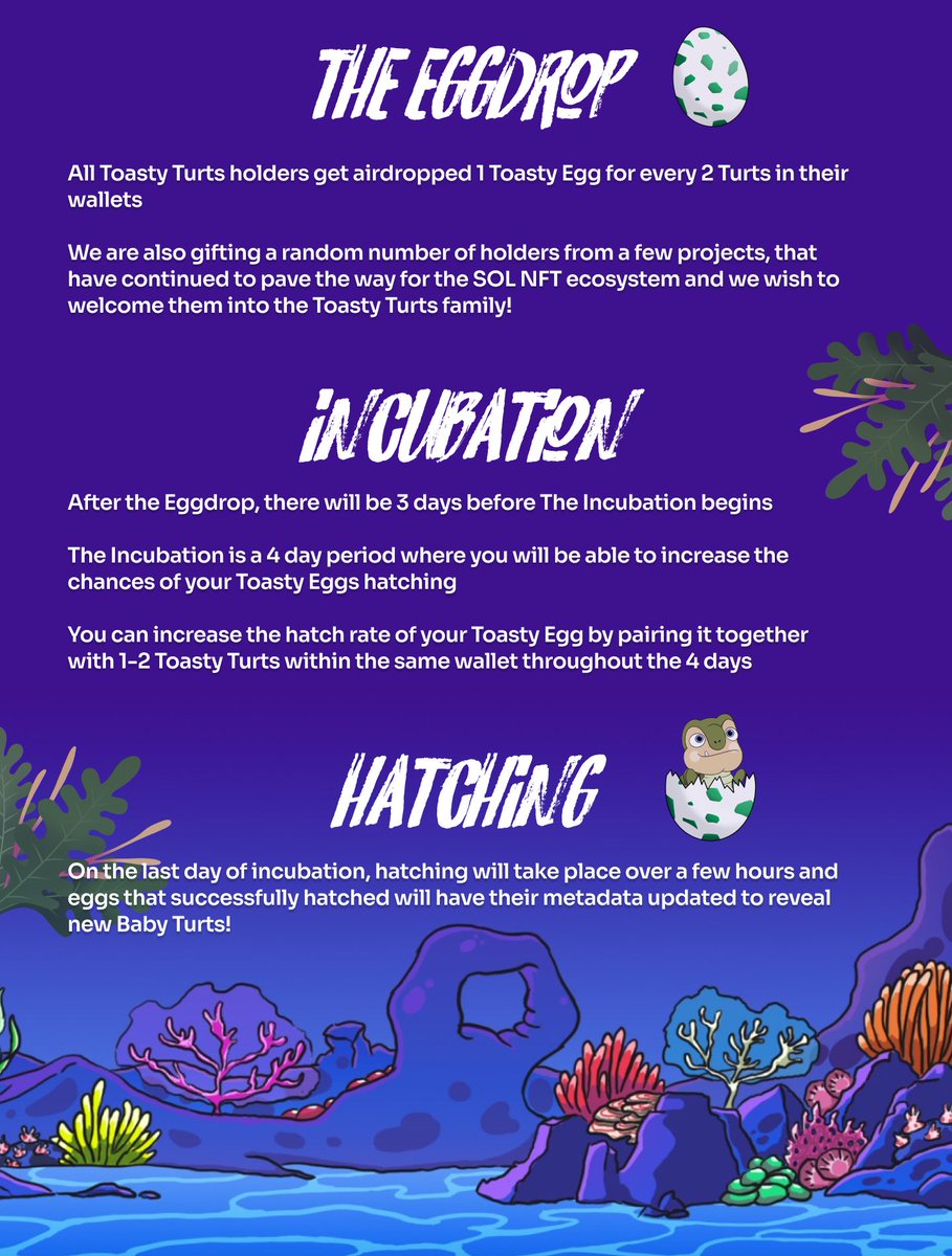 ToastyTurts's tweet photo. Eggdrops ➡️ Incubation ➡️ Hatching ➡️ Cute Baby Turt 🥰

Full event details can be found in our paper here!
https://t.co/ue4opCvdbN

TL;DR poster below! https://t.co/P4GQXOY3Pf