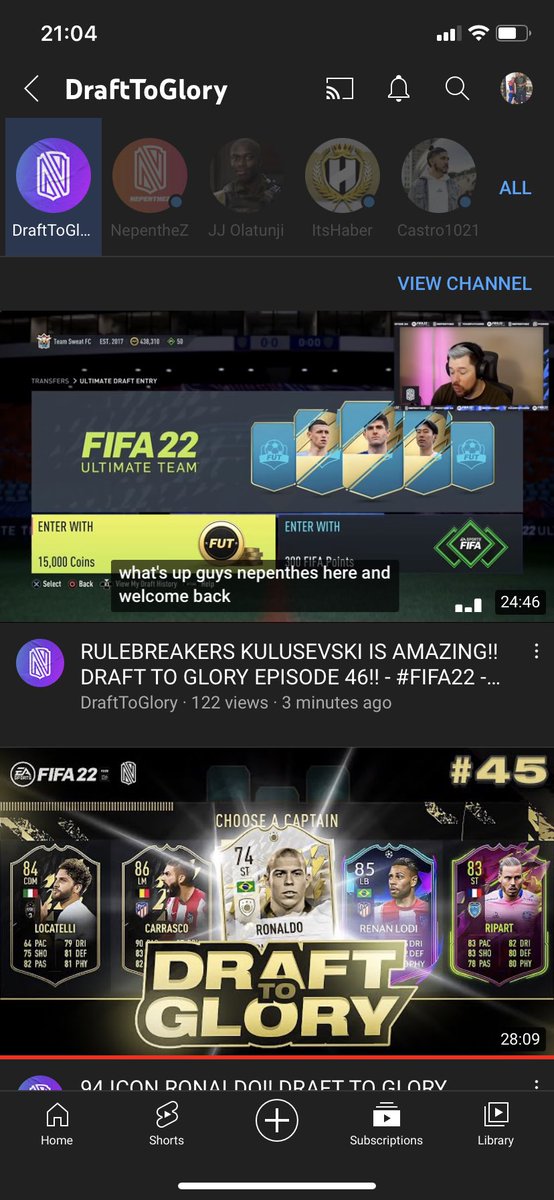petch_dave's tweet photo. @NepentheZ got to the stage where I’m more excited for the 9pm content than the 6pm content.
#DraftToGlory #Nep #FIFA22 https://t.co/f85r8YXOo1