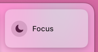 krzyzanowskim's tweet photo. I can't get used to this. I am focused! and moon icons mean "do not disturb" to me. YET. This is a disabled state and "Focus" is just the name of the feature. I never know whether it's enabled or disabled and whether Focus actually means it's in a focus mode

it is just me? https://t.co/AfV0C6dU1h