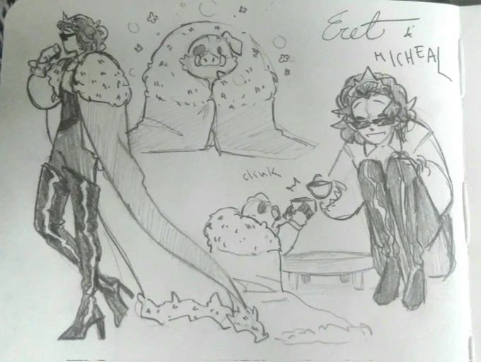 A king protecting a prince 
#eretfanart 