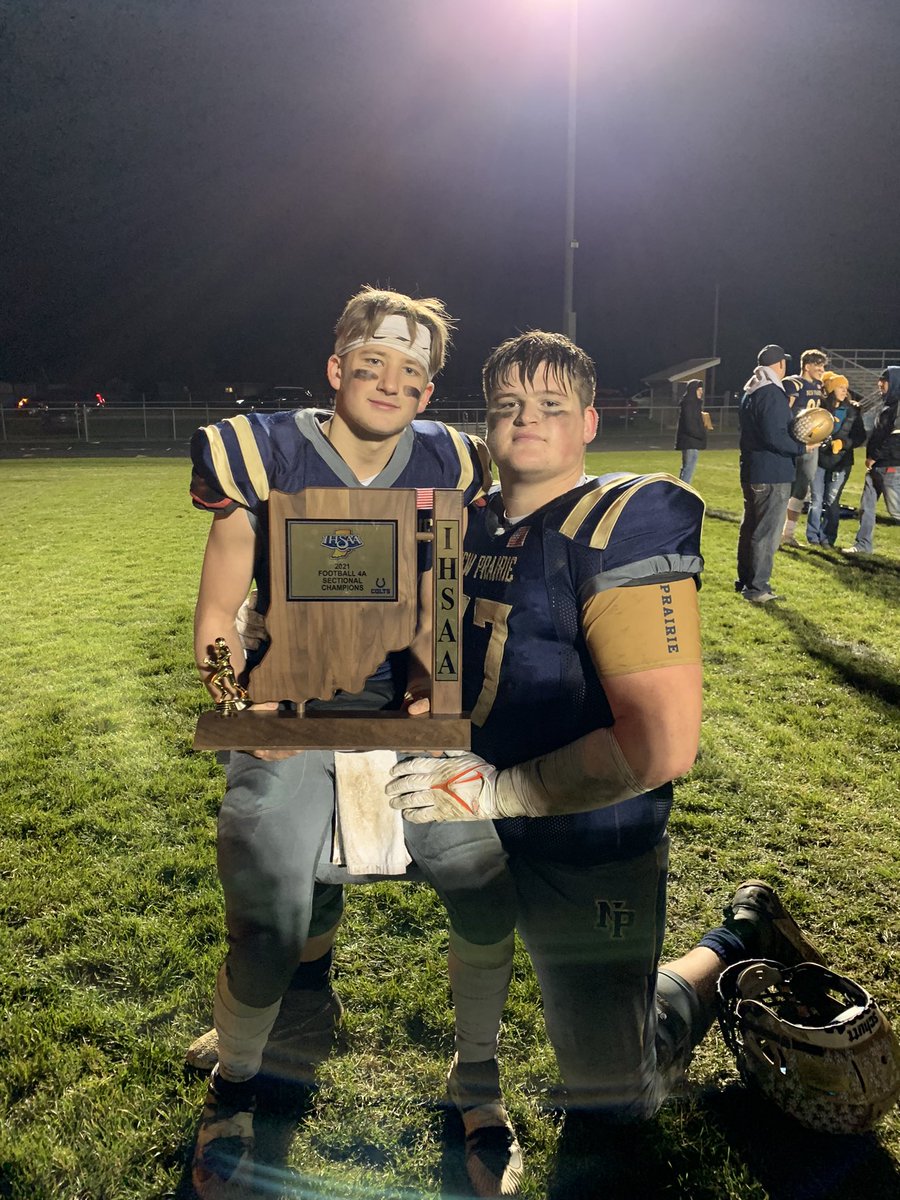 HunterWhitenack's tweet photo. Sectional Champs!!! So proud of my teammates! @NewPrairieSTR @NewPrairieFB https://t.co/SzKIHwkyDr