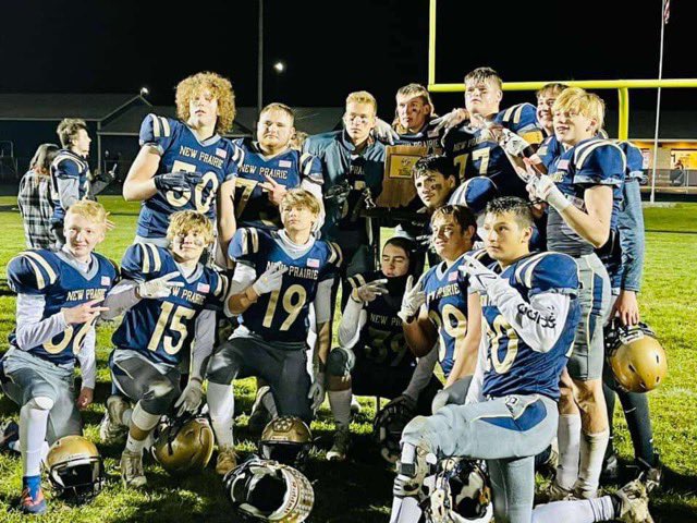 HunterWhitenack's tweet photo. Sectional Champs!!! So proud of my teammates! @NewPrairieSTR @NewPrairieFB https://t.co/SzKIHwkyDr
