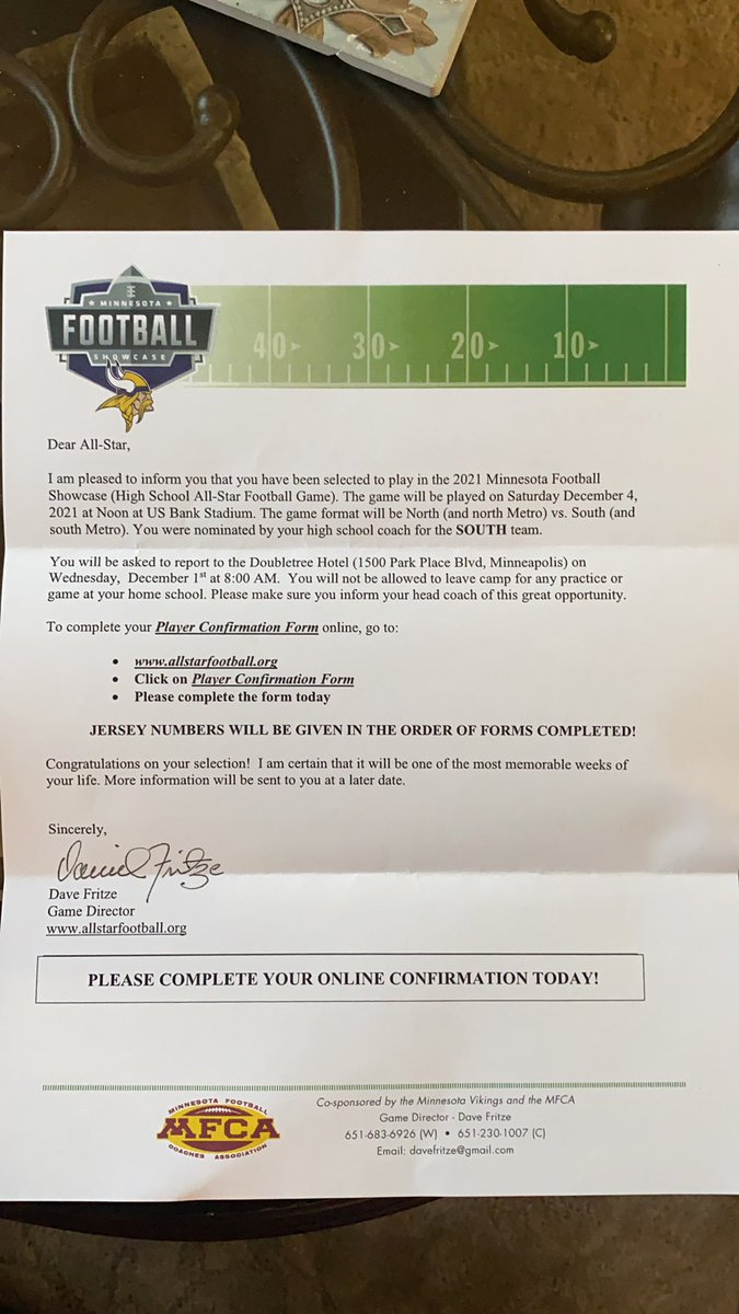 Thankful to be named to the 2021 South All-Star team! <a href="/FootballEPHS/">Eden Prairie High School Football</a>