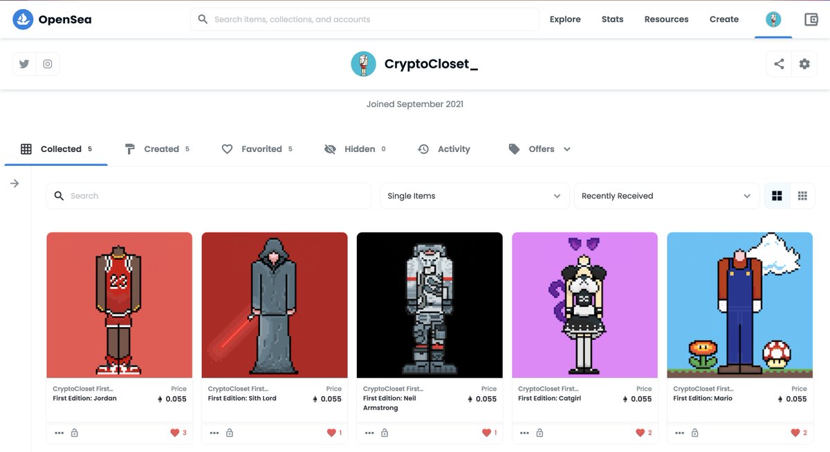 CryptoClosetNFT's tweet photo. 🚨 VISIT OUR #OpenSea @ https://t.co/bQf9V8Fnes 🚨

The First Edition #CryptoCloset is now available! ALL 5 rare pieces come with exclusive access to matching apparel. BE READY TO #BuildYourCloset 

‼️#NFT #NFTcollection #Crypto #ETH #openseanfts‼️ https://t.co/uWsuw2eurW