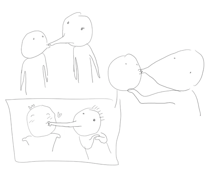 Me trying  to draw couples👩‍❤️‍💋‍👨 