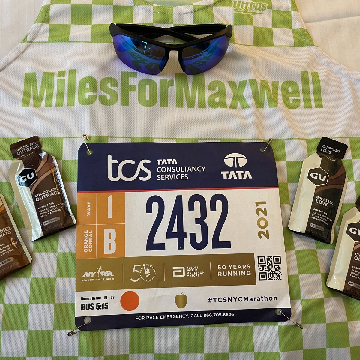 26MforMaxwell's tweet photo. Ready for @nycmarathon ☀️🎉🤞 https://t.co/gjyIRnVhIq