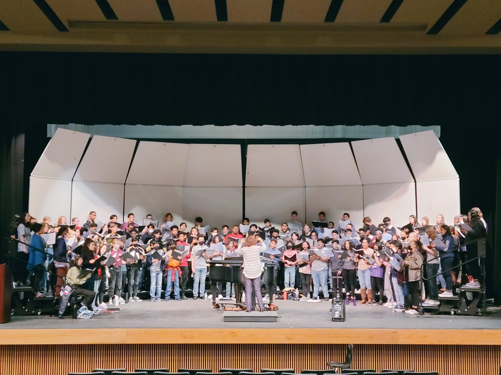 GRanchChoir's tweet photo. 41 GR students rehearsed again Saturday and then performed in concert with other members of the Region 13 ensembles. @LamarConsPVA @WeAreGRHS https://t.co/2SktM6B5Ii