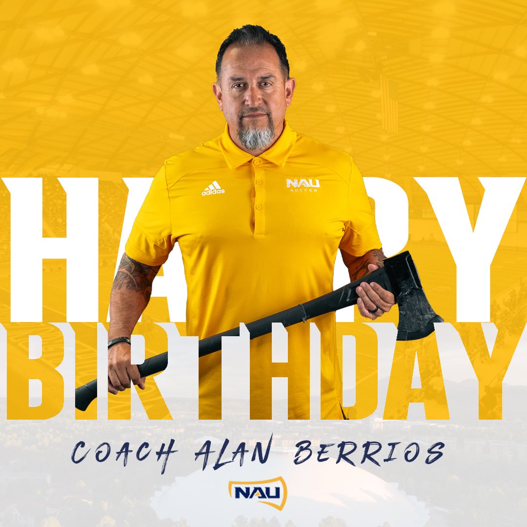 Happy birthday Coach! 🎉

#NAUStrong ⚒🌲💪