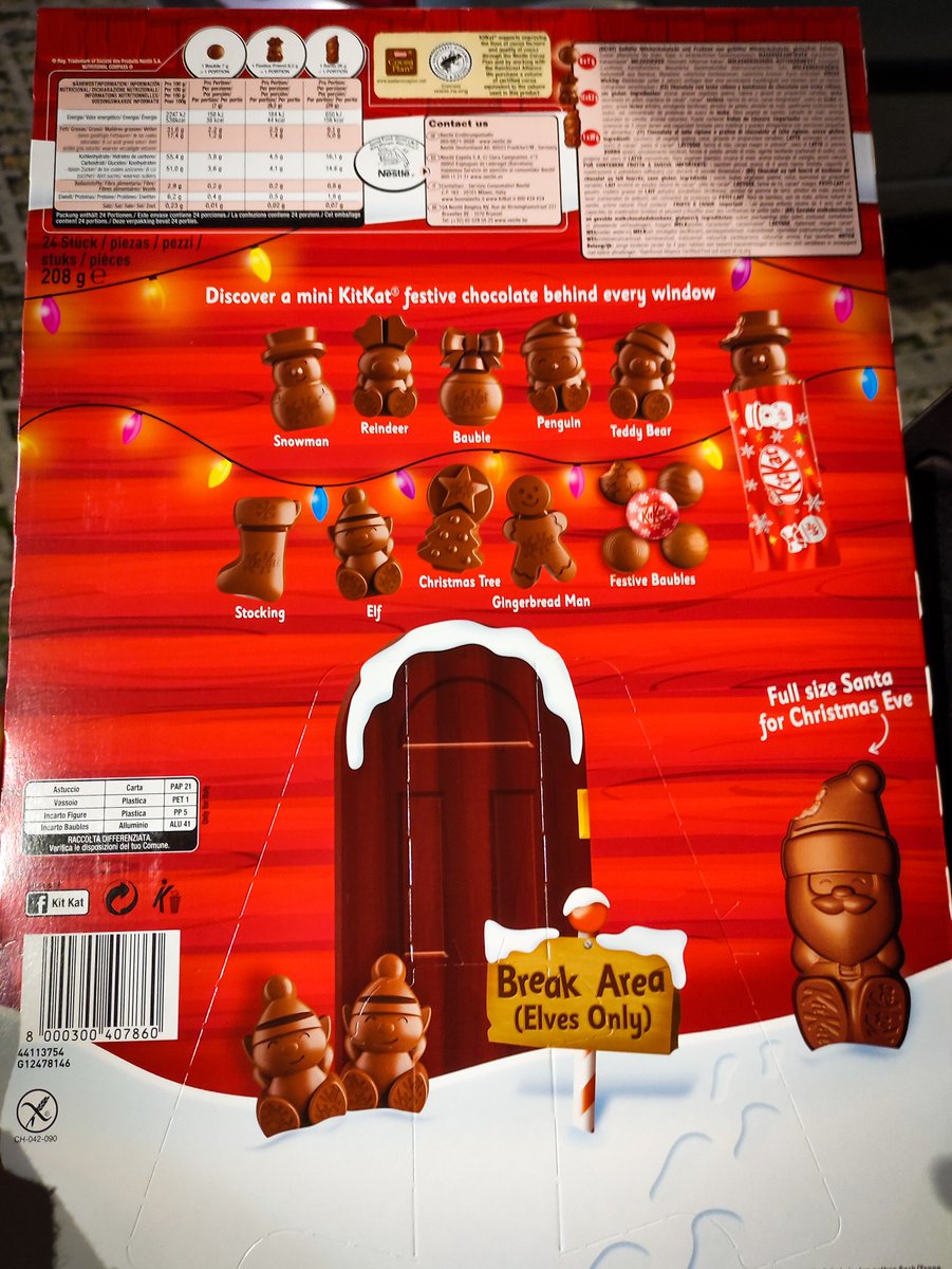 Gracias <a href="/kitkatspain/">KitKat España</a> !!! Qué maravilla que nuestros peques celíacos puedan vivir el Adviento de una manera tan dulce!! Gracias, gracias y gracias por pensar en ellos!!
#Navidadsingluten
#niñosceliacos
#Advientosingluten
#Dulcenavidad