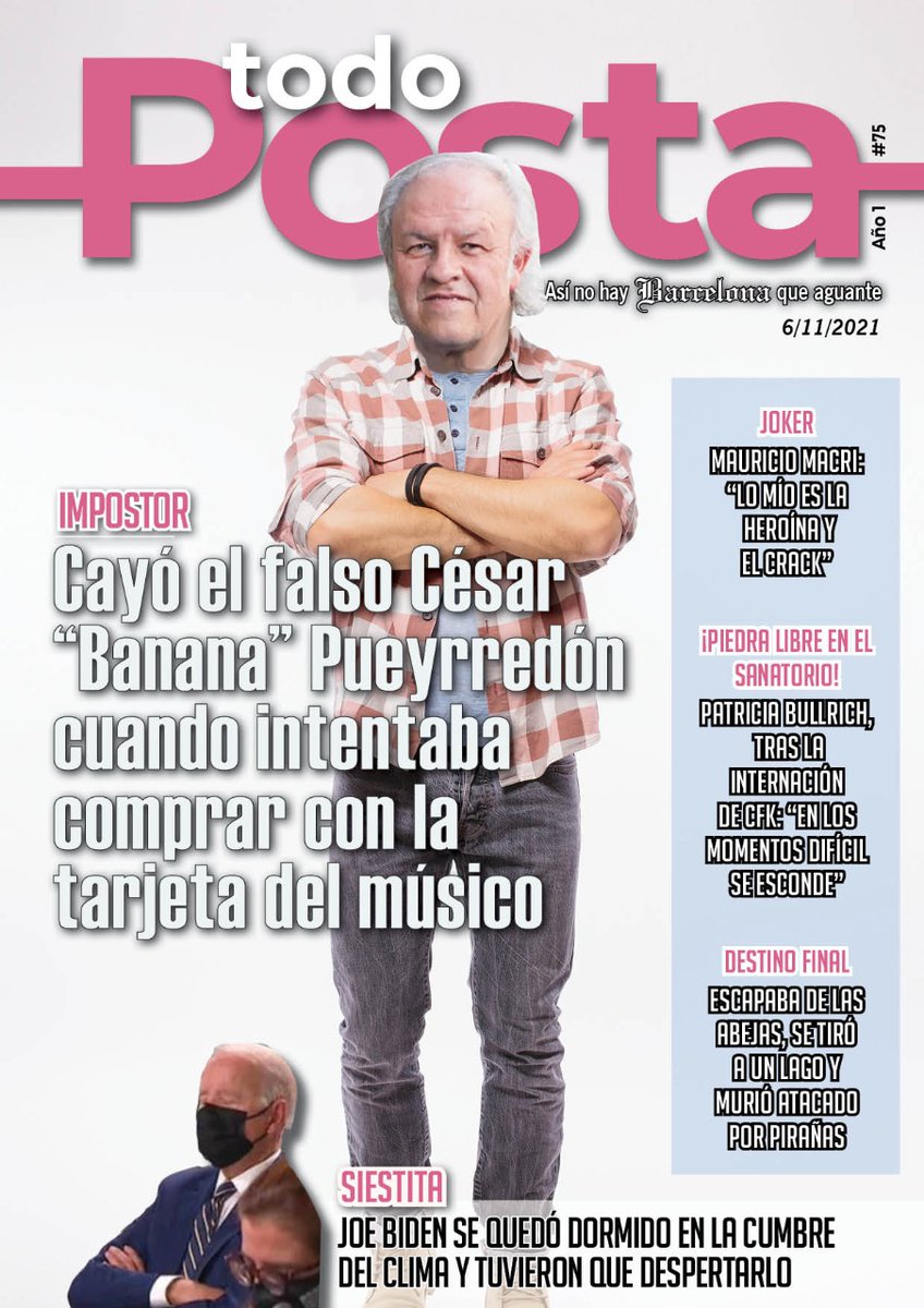 revisbarcelona's tweet photo. Distinguir a la Revista Barcelona de la realidad es ya una tarea prácticamente imposible.
Y así lo demuestra #TodoPosta, el suplemento que reúne los más destacados #AsíNoHayBarcelonaQueAguante de los últimos 7 días.
Leé el nuevo número, gratis, acá: https://t.co/rNIW1RNMcx. https://t.co/Lz37K05ZG1