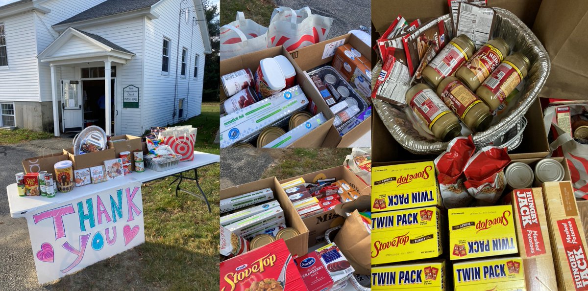 ProjectGraceME's tweet image. Thank you to everyone who turned out this past Thursday afternoon with boxes, bags, and bunches of good cheer and holiday 'fixings' for our good friends at the Scarborough Food Pantry. We're all very grateful for our generous community. projectgracemaine.weebly.com/news--updates/…