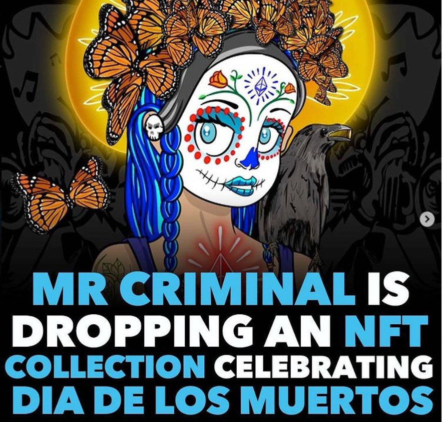 NftKaylee's tweet photo. Doğrulanmış
Day of the Dead is An exclusive collection by @mrcriminal of 7,777 unique NFTs featuring highly detailed authentic art celebrating Dia De Los muertos .

@opensea #OpenSeaNFT #NFTs #NFT #NFTCommunity #NFTdrop #NFTcollection #NFTART https://t.co/V0wbKcMsnq