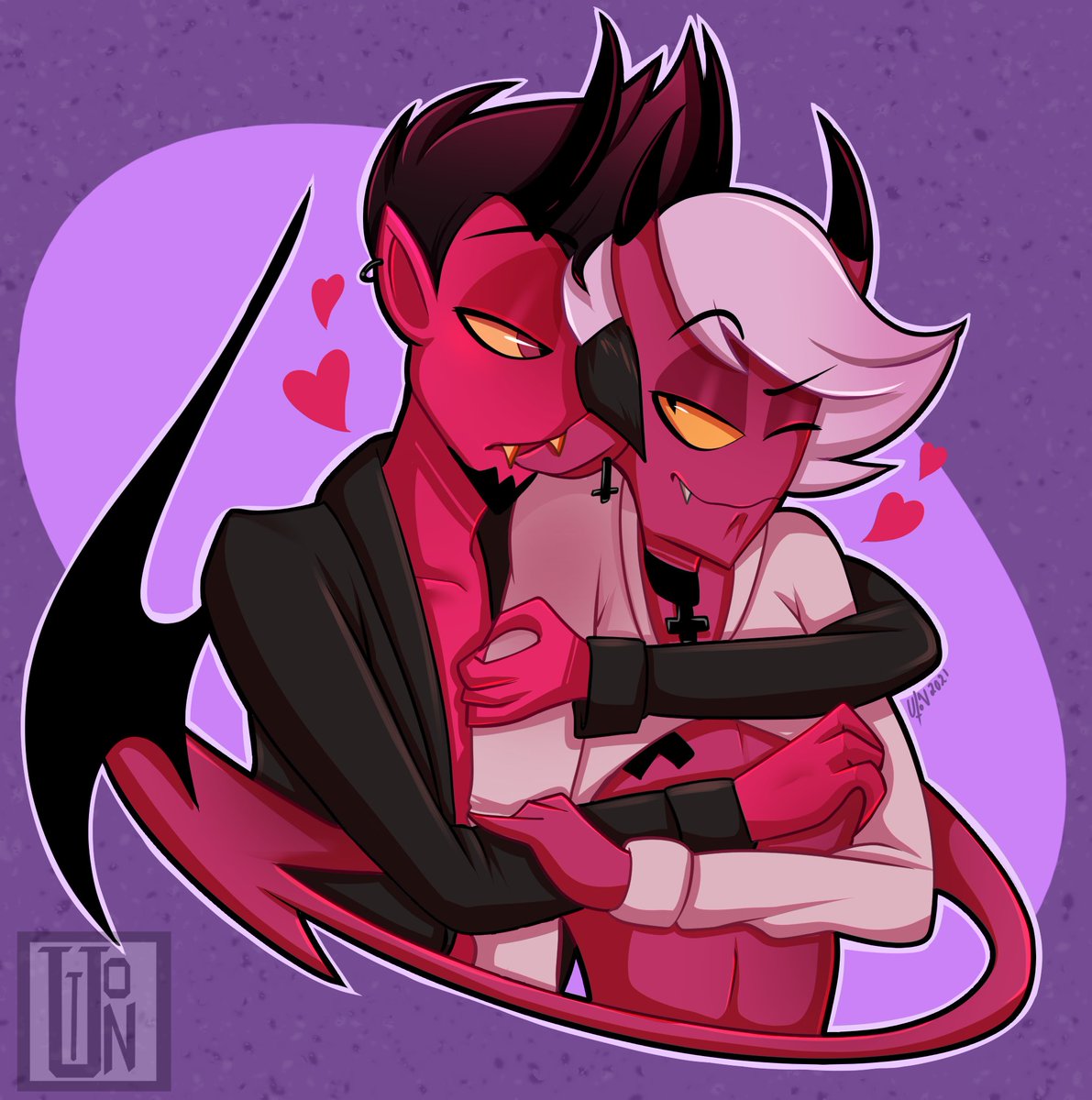 UtoARTS's tweet photo. I'm so glad they got together <3
Josh and Ace are so damn adorable--

#Helluvaboss #Helluvabossjosh #HelluvabossAce https://t.co/UnHGR3c4x0