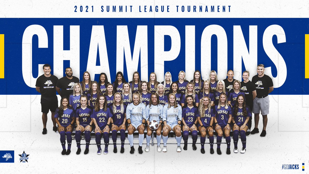 GoJacksSoccer's tweet photo. 🏆 𝗦𝗨𝗠𝗠𝗜𝗧 𝗟𝗘𝗔𝗚𝗨𝗘 𝗖𝗛𝗔𝗠𝗣𝗜𝗢𝗡𝗦 🏆

SDSU defeats Denver 4-2 to win its sixth tournament title!

#GoJacks 🐰 https://t.co/vpqRuSixpH