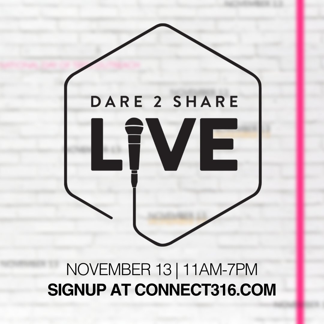 connect316's tweet photo. Only ONE WEEK until Dare2Share Live! If you're planning on coming, be sure to sign-up ASAP at https://t.co/vGdkwQyMSL. This is a day that you're not going to want to miss!

#dare2sharelive #d2slive Dare 2 Share Ministries https://t.co/jCcxfzpdBT