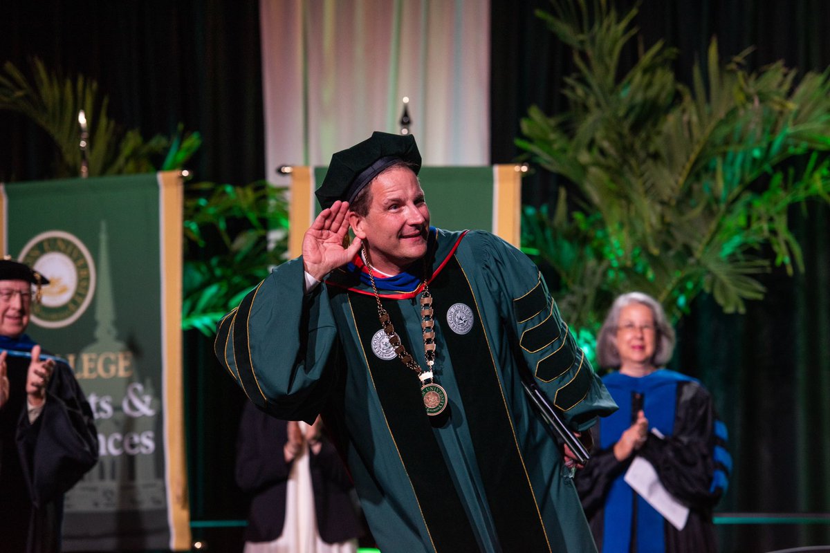 StetsonU's tweet photo. This morning was ✨Some Kind of Wonderful✨ for the Inauguration of President Christopher F. Roellke! https://t.co/Ll6q6s6SsN