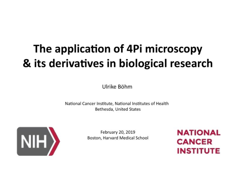 Ulrike_Boehm's tweet photo. In 2019, I gave a lecture at @harvardmed about “The application of #4Pimicroscopy & its derivatives (#isoSTED, 4Pi-#RESOLFT, #4PiSMS, #iPALM) in biological research” 🔬👩🏻🏫 - I uploaded to slides plus quizzes to @figshare 😎 - Feel free to use them 👉 https://t.co/PMORkAsKeM https://t.co/YgbgzubDcT