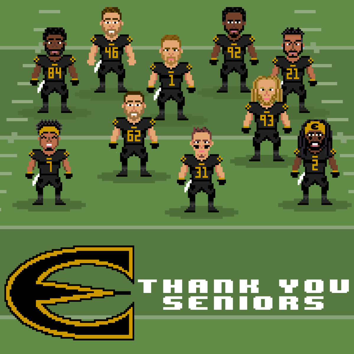 esuhornetsfb's tweet photo. Great team win that was lead by our seniors! Our program is lucky and proud to have you setting an example on how to be a Hornet! #StingersUp https://t.co/htVxzJUClz