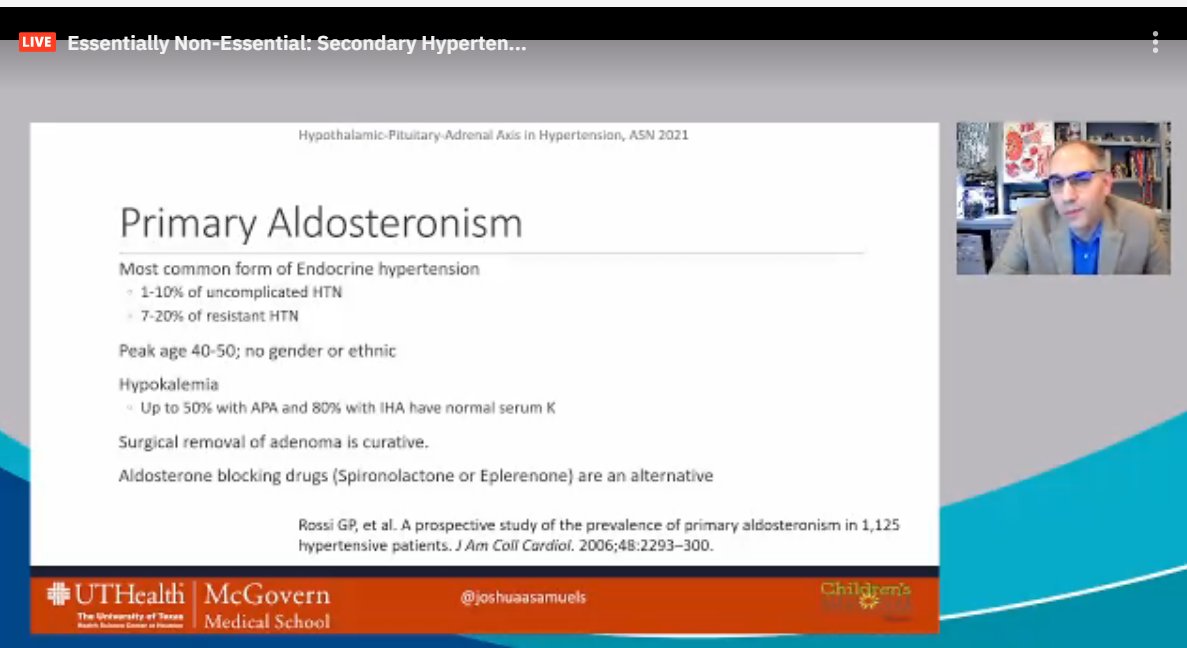 drM_sudha's tweet photo. Primary Aldosteronism
#ASNKids21 #KidneyWk #HTN #secondaryHTN #PedsHTN #HPAaxis
@ASPNeph @AspnResearch @ASNKidney https://t.co/SYqNXVT60g