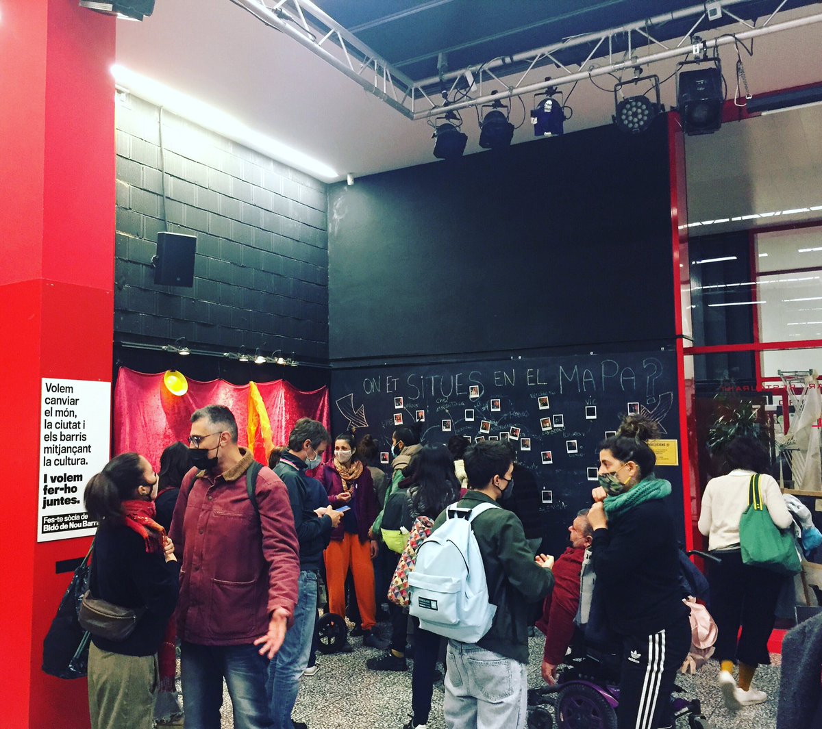 artescena1's tweet photo. Un plaer haver participat @artescena1 i @Sirocus1 a la Jornada de circ social a @ateneu9b per Pla Impuls del Circ! Us convidem a venir a la següent trobada de teatre i circ social a Cardedeu, 26 / 27 i 28 novem. https://t.co/4UPm86d66o obertes inscripcions! #mescirc #circsocial https://t.co/9iZMWwRbhl