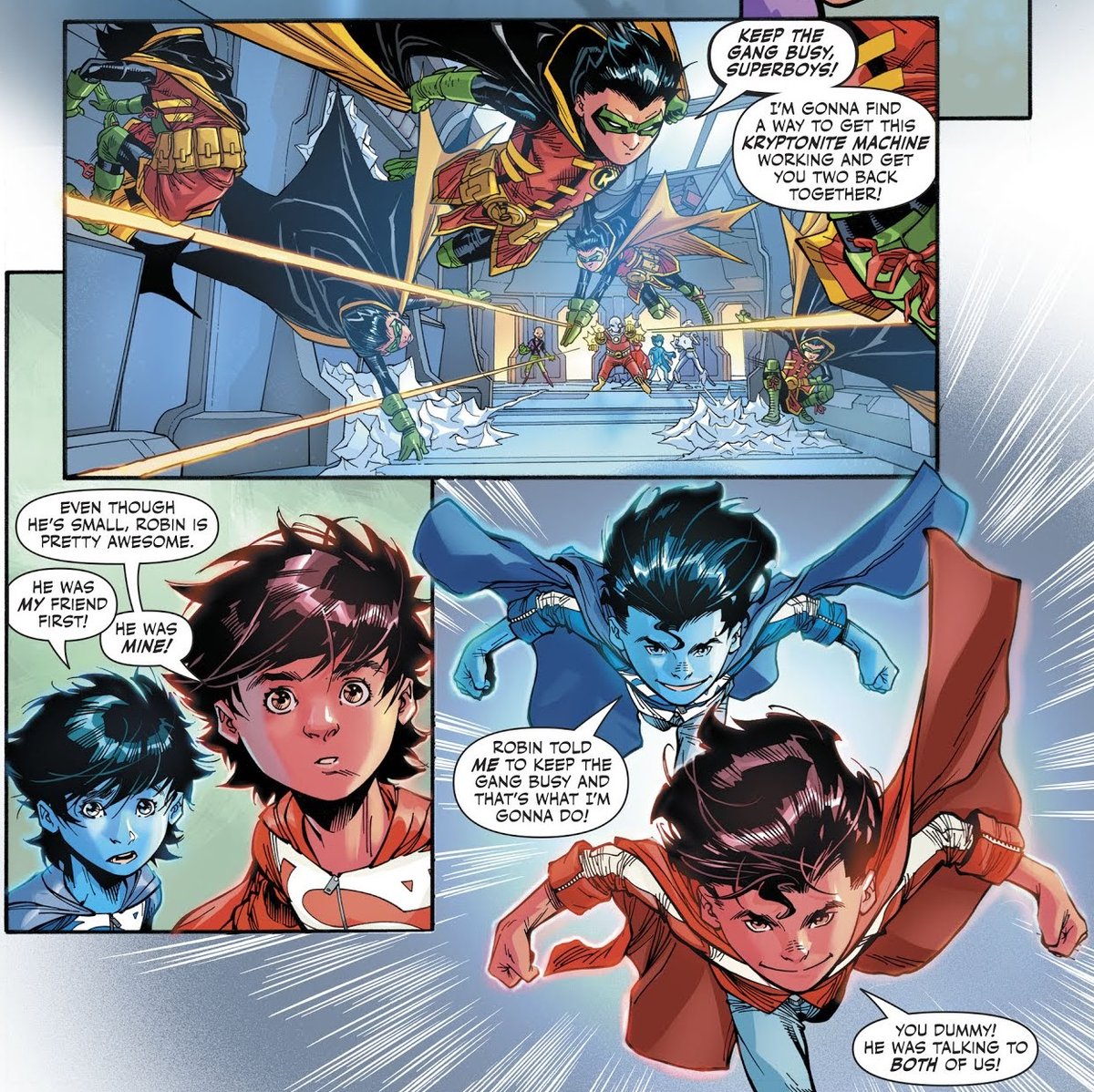 ...and good night with these adorable dorks!
#robin #JonathanKent #superboy #adventuresofthesupersons #damianwayne #dccomics #Superman #supersons #robinandsuperboy #damijon #sonofkael #doubletrouble #doublejondoubletrouble