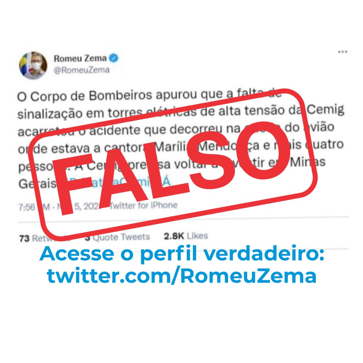 MoraesTati's tweet photo. @BiaCerqueira_ Deputada, o governador não fez esse post. É fake... https://t.co/cMBYokGHFo