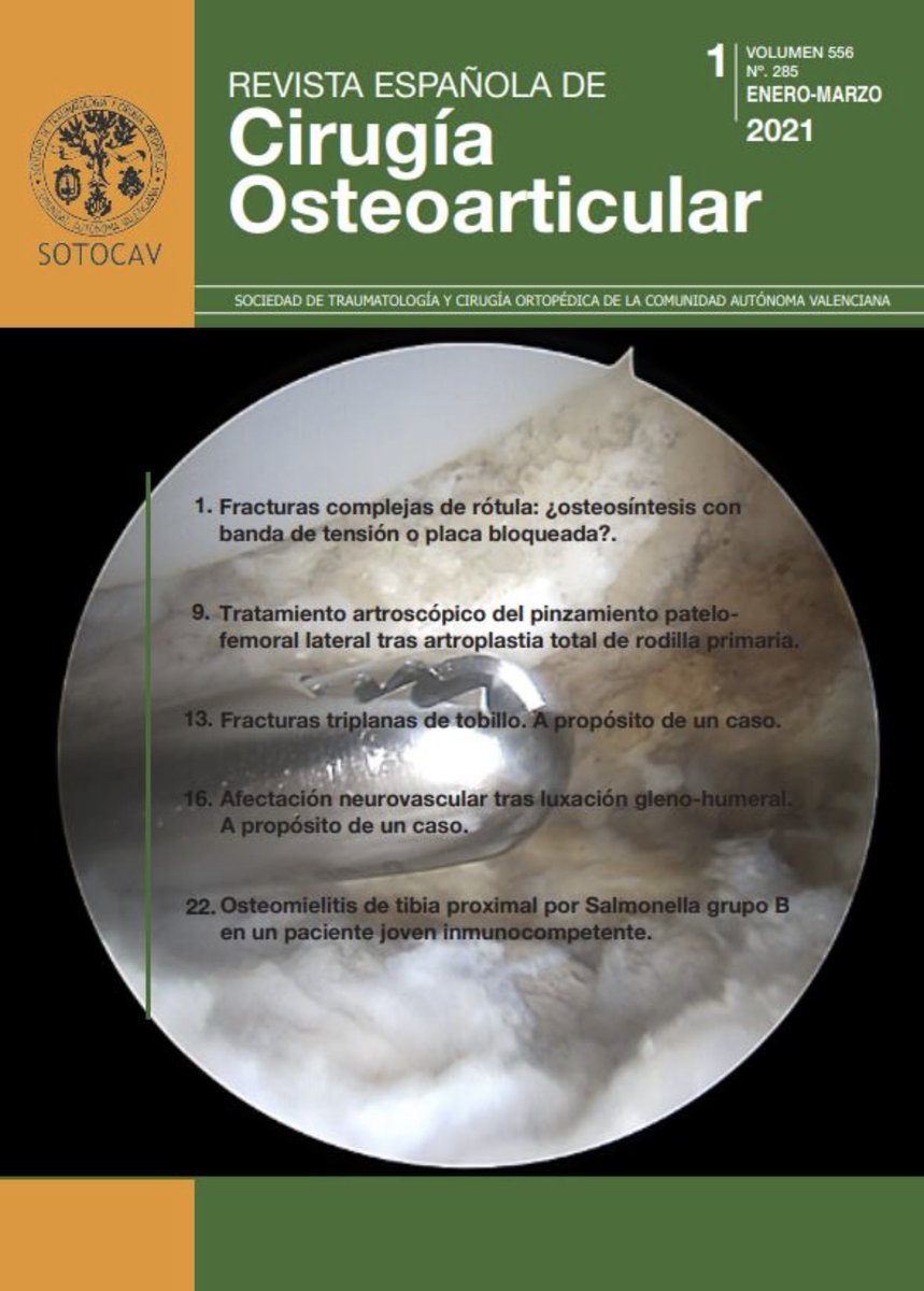 ‼️Ya disponible nuevo volumen de nuestra Revista Española de Cirugía Osteoarticular 📑.                                 ✅ Encuéntralo en: cirugia-osteoarticular.org