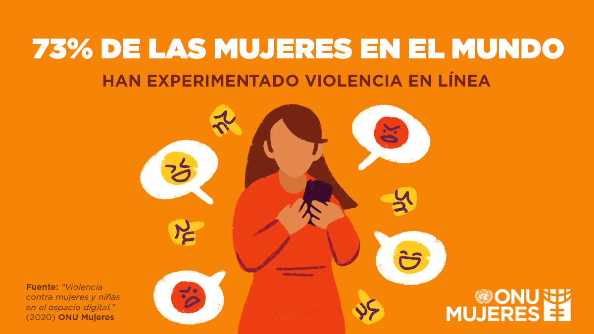 ⚠️📱 Cuando las mujeres y niñas tienen acceso a internet se enfrentan con la violencia en línea más a menudo que los hombres. ​

#ViolenciaDigital #25N #YaEsYa