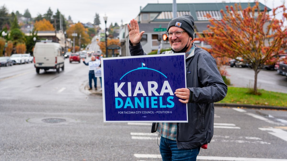 Happy Saturday, all! Our team visited rights-of-way around Tacoma this morning to pick up yard signs, but some of them are still out there. If you see one, please feel free to take it or send us the location via DM or email (info@kiaradaniels.com) so that we can grab it. Thanks!