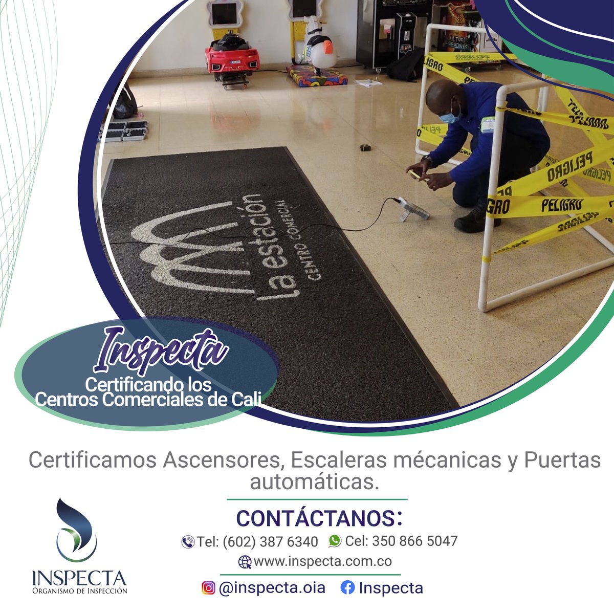 inspectaoia's tweet photo. ✅ INSPECTA Cada día brindando Seguridad y Confort en más lugares de nuestro País!🔥
.
CONTÁCTANOS:
📞 Tel: (602) 387 6340
📱 Cel: 350 866 5047
#inspecta #puertasautomaticas #Colombia https://t.co/VSb1c4Gfgz
