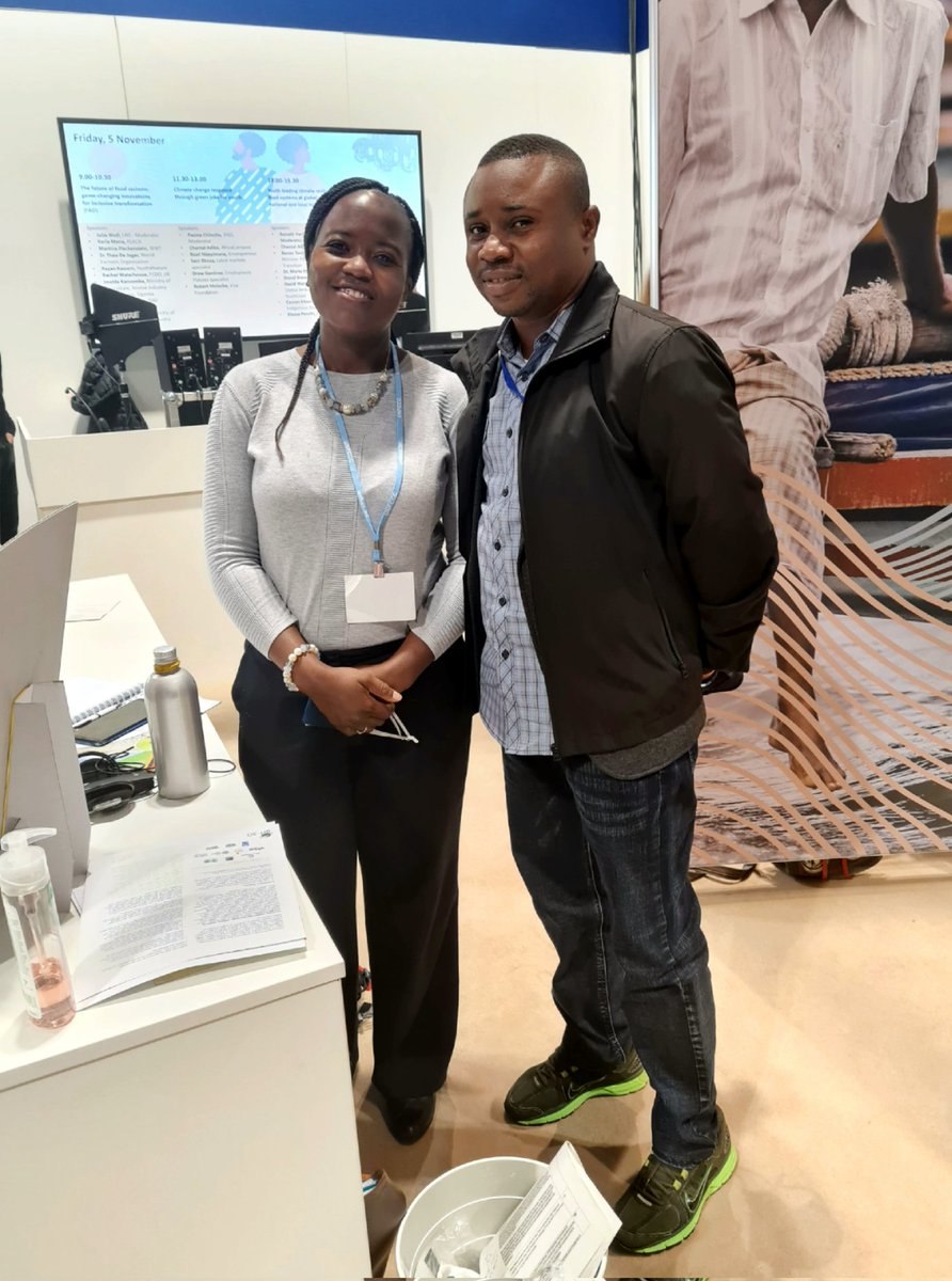 praiseuke's tweet image. With the amazing @PaxinaChilesheT who moderated the powerful youth event at the ongoing #cop26glasgow in the @IFAD pavilion.