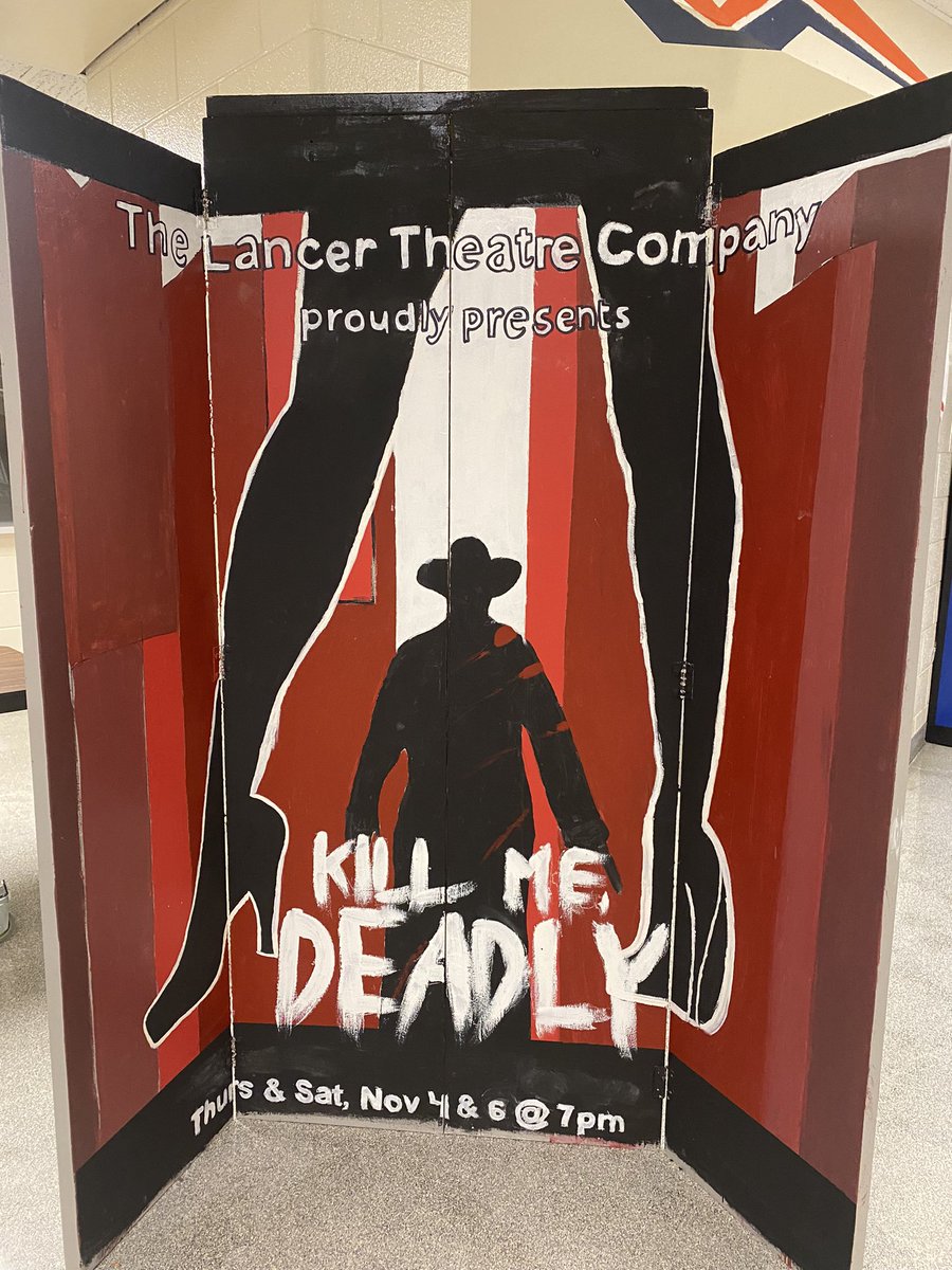 kryslowe's tweet photo. Please go check out Kill Me Deadly tonight at Manchester High @7pm @ccpsinfo #L4L #lancers #MCHS #CCPS https://t.co/BRNnDWvcPM
