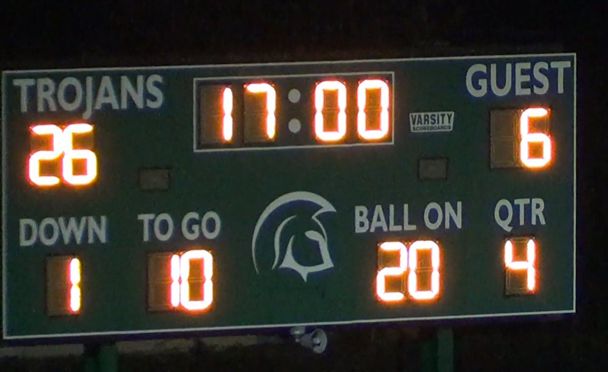 Congratulations to our Seniors go out in stlye last night by beating Timbercreek 26-6. You won’t be forgotten. We At Trojan Nation would like to say thank you family, students and fans for your support not only last night but for the whole season 🙏🏿 #TrojanPride⚔️ #Much ♥️💚🤍🖤
