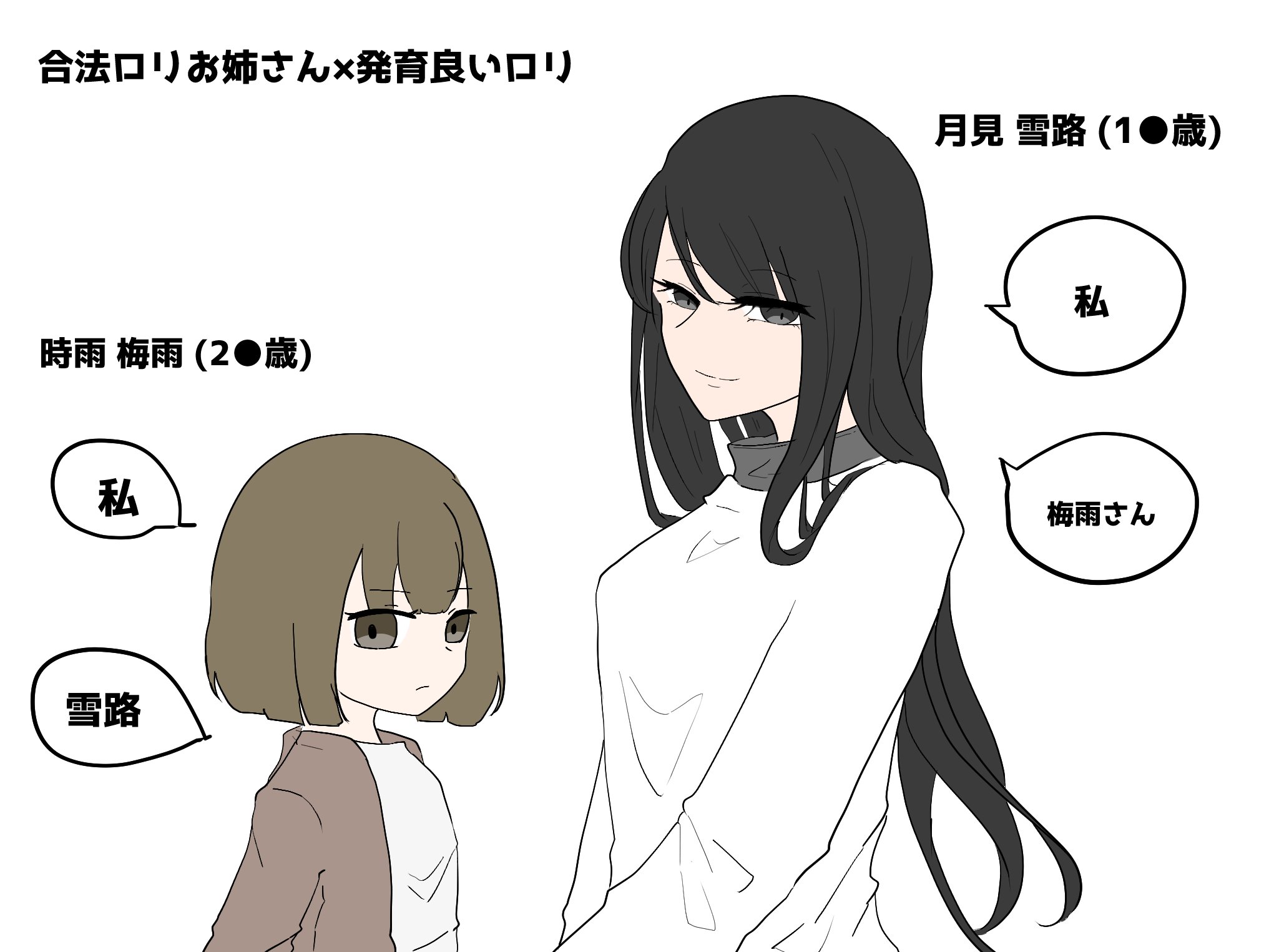 やまひがし 長期擦り合わせ卓自粛中 ロリおねにしか見えないおねロリの色合い T Co 5a6un31zku Twitter