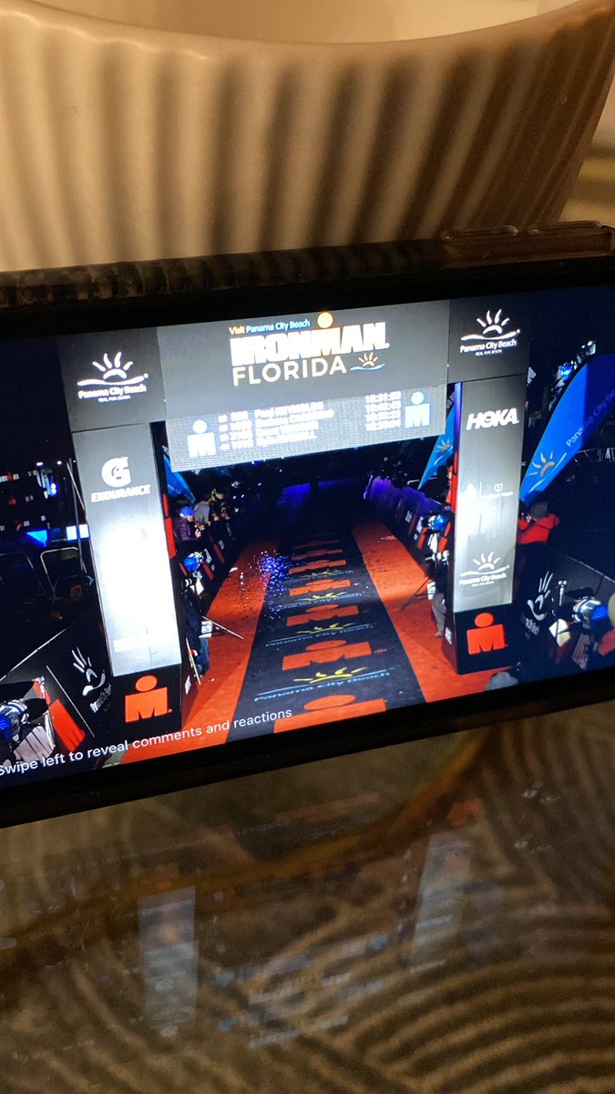 anniechadwickmd's tweet photo. Staying up late to watch my chair, the outstanding Dr. Talal Khan, to cross this finish line as an Ironman. #bestchairever @KU_Anesthesia @KUMedCenter @ARCatKUMC https://t.co/AkNWI4n2xt