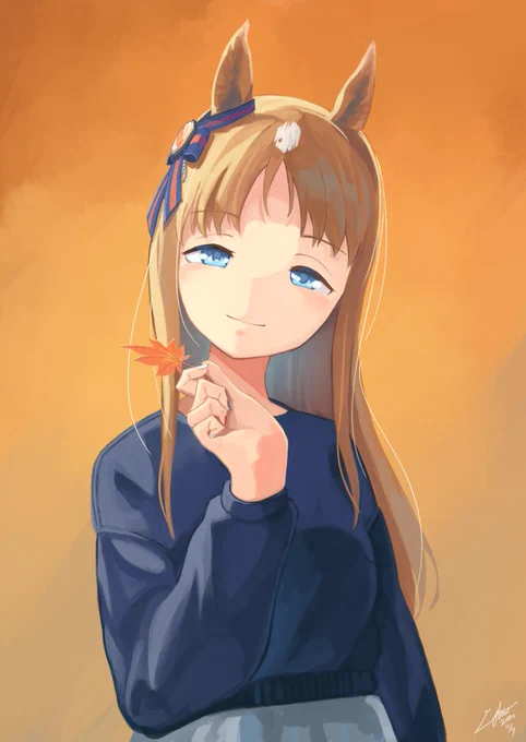 小さな秋、見つけちゃいました
#ウマ娘 #グラスワンダー 