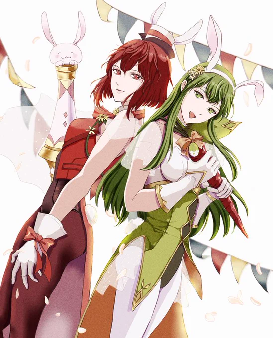 バニーミネルバ様とバニーパオラさん
#ファイアーエムブレム #FireEmblem #FEH #FEヒーローズ #イラスト #illustration 