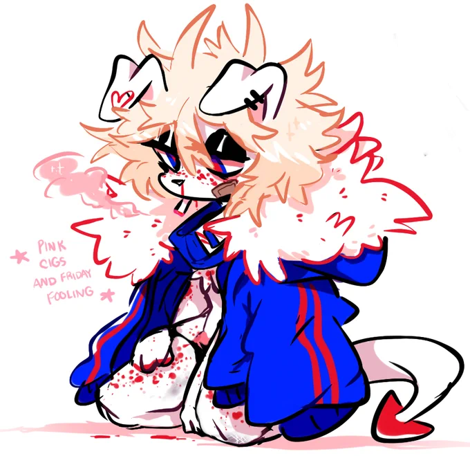 silly little doggy do the funny smoking 
