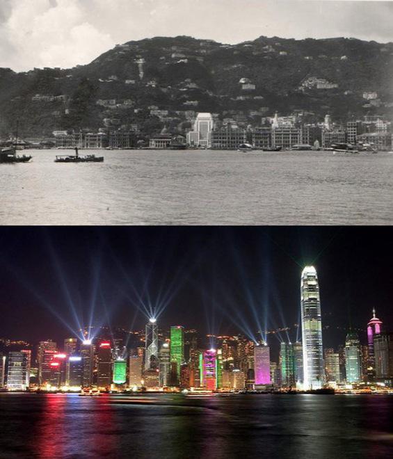 asIiceofhistory's tweet photo. Hong Kong now and then (1920) https://t.co/8CFXjo7Qcl
