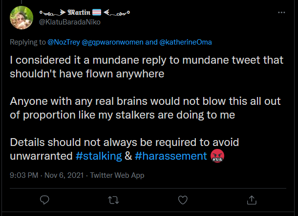 BlockedByMartin's tweet photo. #TwitterTip for you @KlatuBaradaNiko:
Maybe you should just keep your mouth shut, like always.
#ZipIt #Shuuush #BlockedByMartin
https://t.co/woDOCVGSf9 https://t.co/9qNRkKgKPU