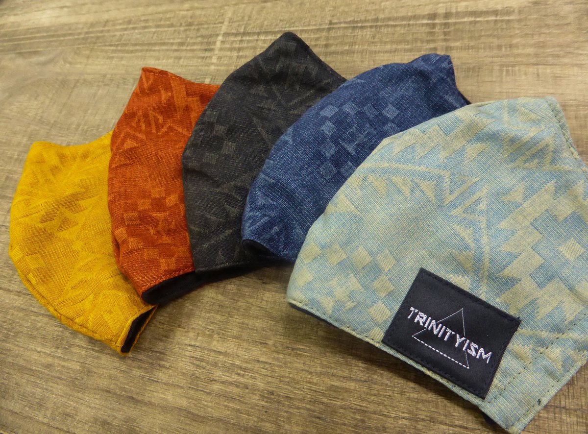 trinity_ism's tweet photo. 秋冬用のネイティブ柄マスクです。ジャガード織による独特の風合いが人気の製品ですが、今期で生地の生産を終了した為、在庫限りになります。
▽販売はコチラ
https://t.co/YOcr6RlwpG

#マスク #和田家の男たち ＃秋冬 #trinityism https://t.co/J0udZcjUzY