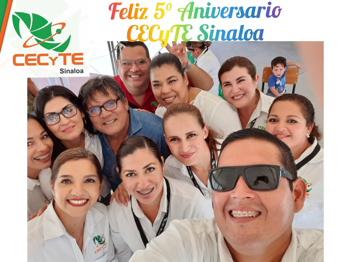 CecytesMazatlan's tweet photo. https://t.co/7lW5q60jFS

Feliz 5° Aniversario #CECyTESinaloa 
(Reales son 7 😉)
Orgullosamente CECyTE Sinaloa está desde el 2014, el Decreto de creación: el 29 de octubre del 2016. #SomosCECyTE ❤ https://t.co/WnnPiCHAid