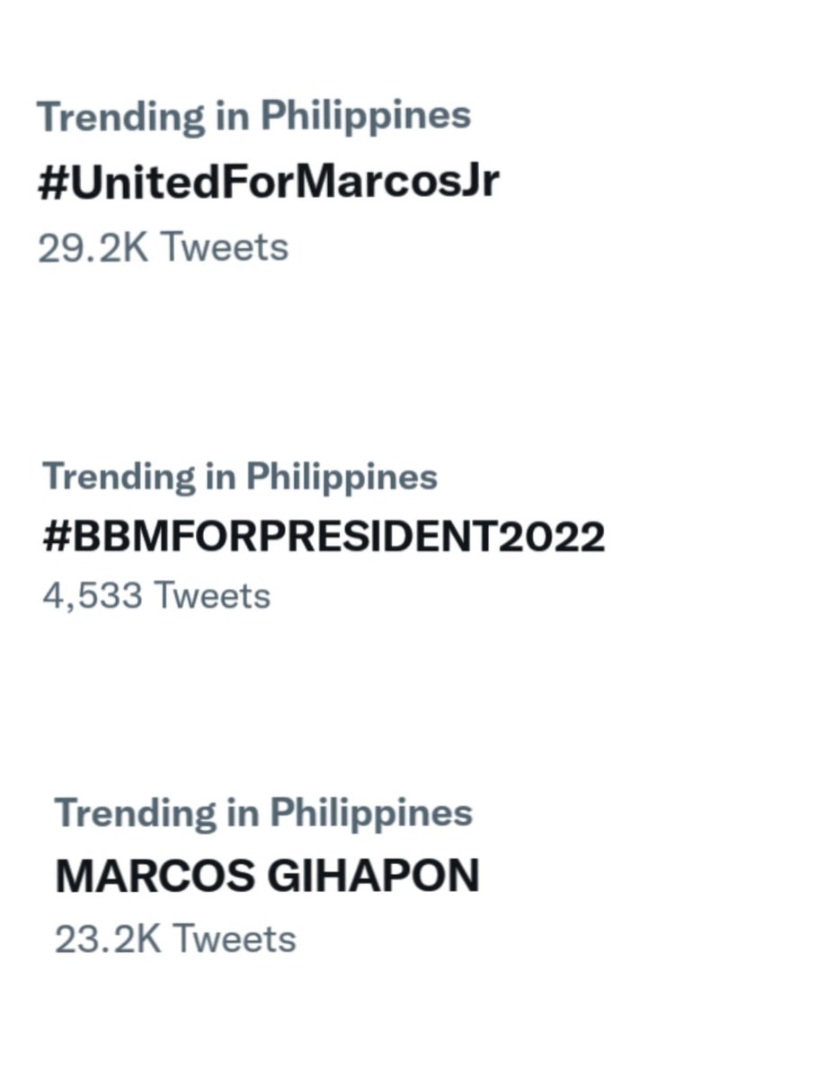 Ezrazipporah's tweet photo. As of 11:44am 
#LabanMarcosJr 
#UnitedForMarcosJr 
#BBMFORPRESIDENT2022 
#MarcosGIHAPON https://t.co/7zNwb0S4k5