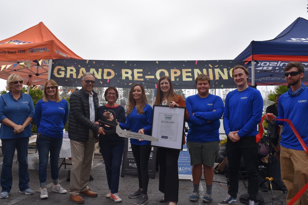 Congratulations to one of our newest Chamber members, @bluepacificyachting on their Grand Re-Opening at their new location at 4519 Admiralty Way in Marina del Rey! Sailing classes, certifications, charters, and more! #bluepacificyachting #IloveMDR #sailingcharters