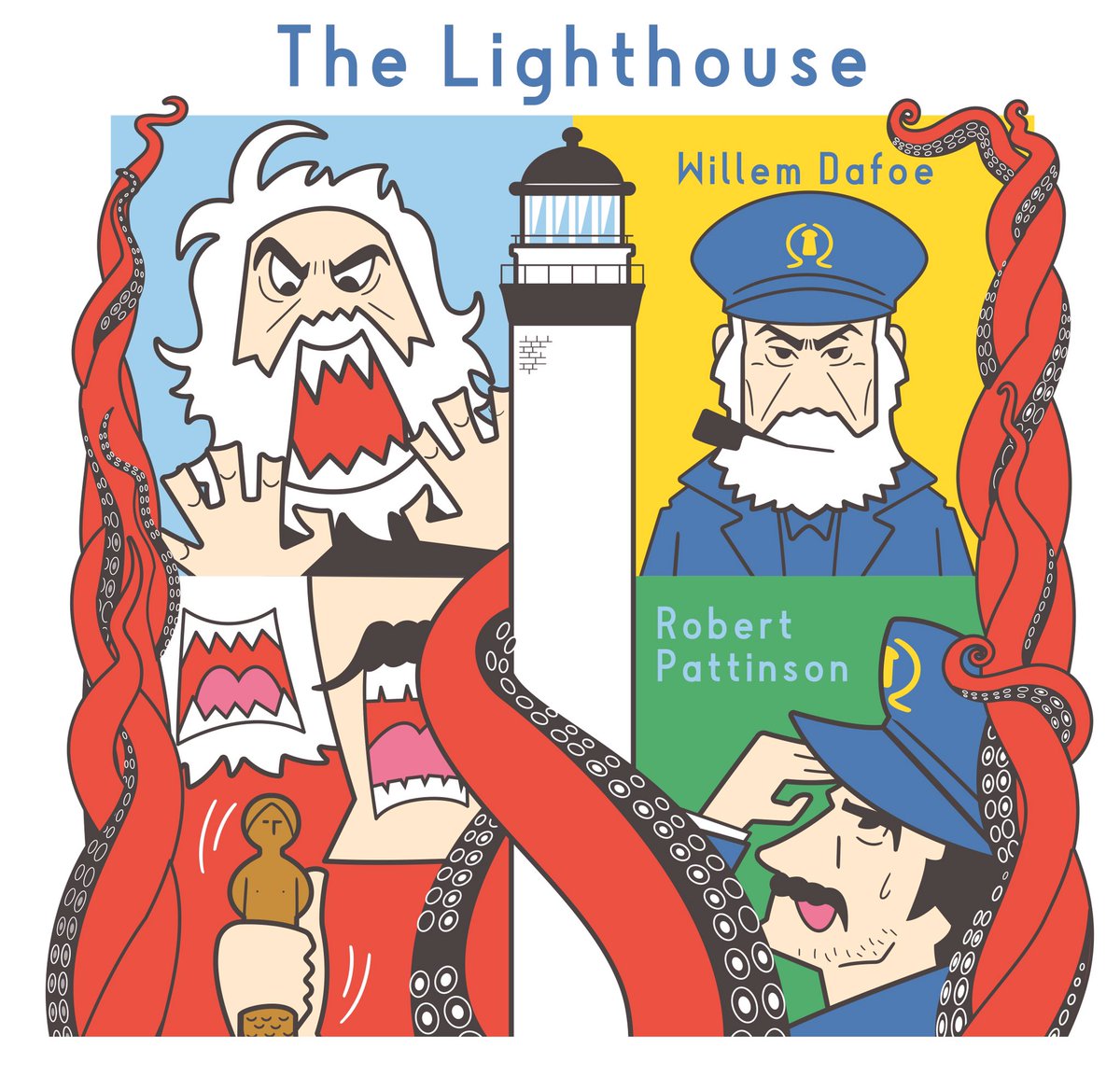 fukui164's tweet photo. #ライトハウス
#TheLighthouse #RobertEggers #RobertPattinson #WillemDafoe #ThomasHoward #ThomasWake
#映画イラスト　#movieillustration #japaneseillustaration 
#映画マンガ #映画漫画　#四コマ映画 https://t.co/lrG1YsUxY9
