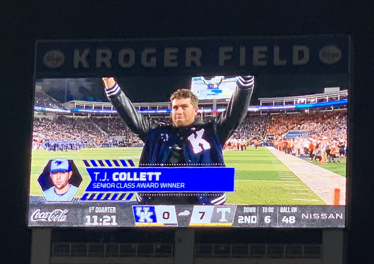 Congrats <a href="/CollettTj/">T.J. Collett</a>!!! No one more deserving!!! #WeAreUK