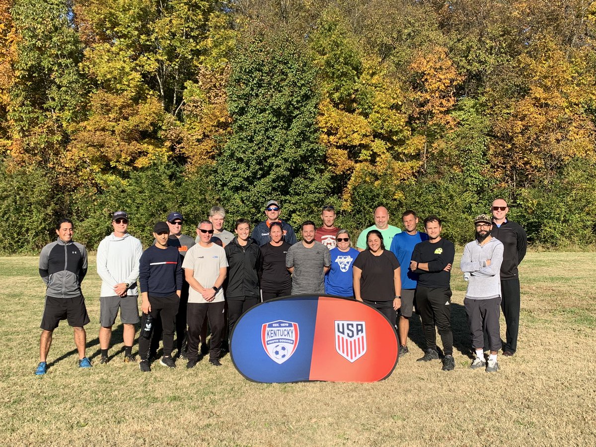 derek_willis's tweet photo. Today was the field session day for this terrific group of student coaches for our @ussoccer_coach D License Course.  Special thanks to Valor Soccer Club for hosting! https://t.co/uRrG20vVeU