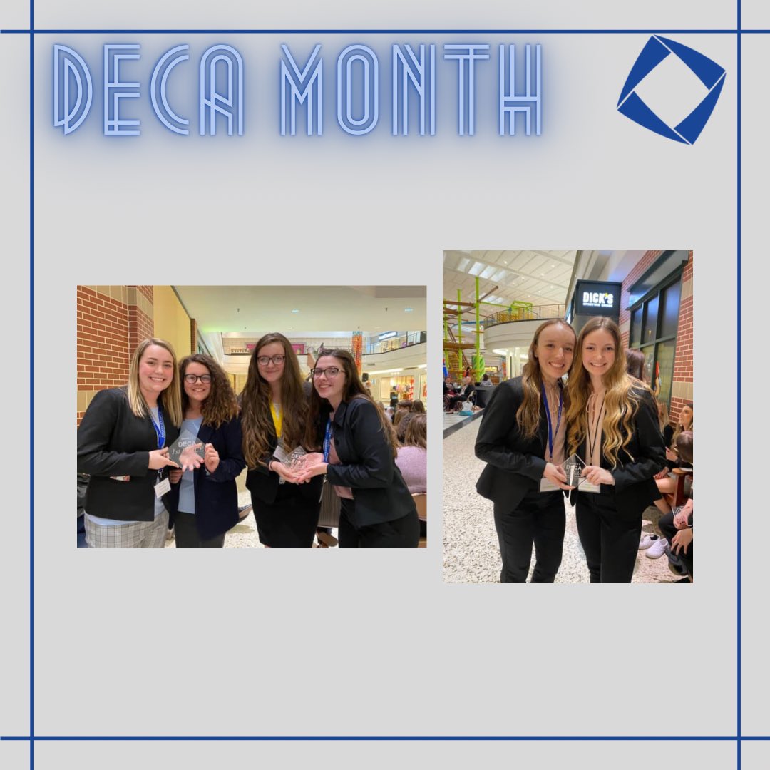odessadeca1's tweet photo. Happy DECA month! Today we are showing off our competition game face!What does yours looks like?🔷

#decamonth #decainc #missourideca #odessadeca https://t.co/pRlGzxo7vy