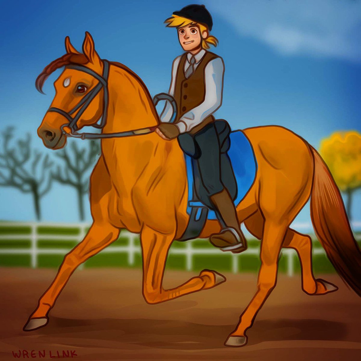 I rode a horse today!